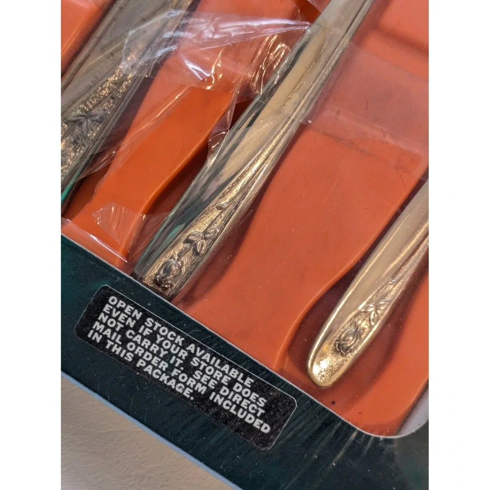 Service for 6 Imperial Early Rose Stainless Steel USA Box 24 Pieces Box NEW